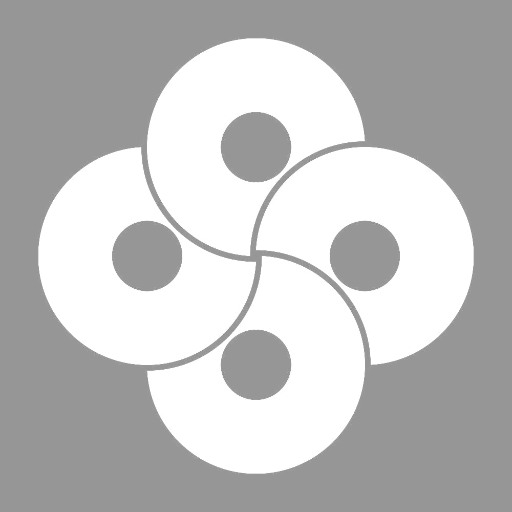 四つ捻じ蛇の目紋 7
