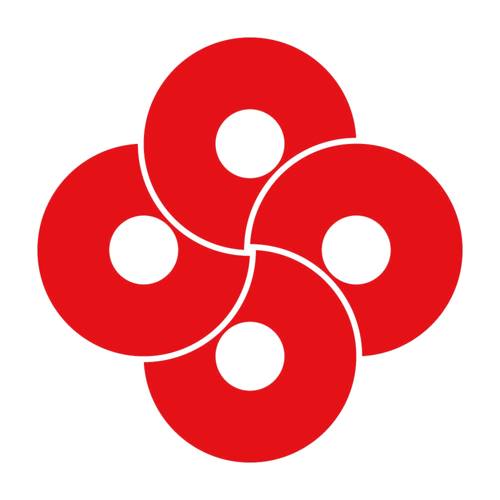 四つ捻じ蛇の目紋 8