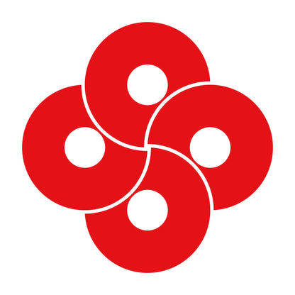 四つ捻じ蛇の目紋 8