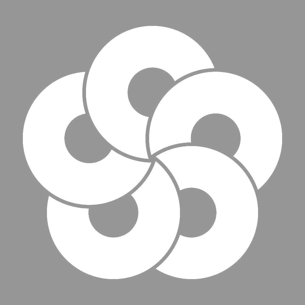 五つ捻じ蛇の目紋 7