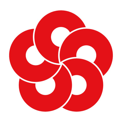 五つ捻じ蛇の目紋 8