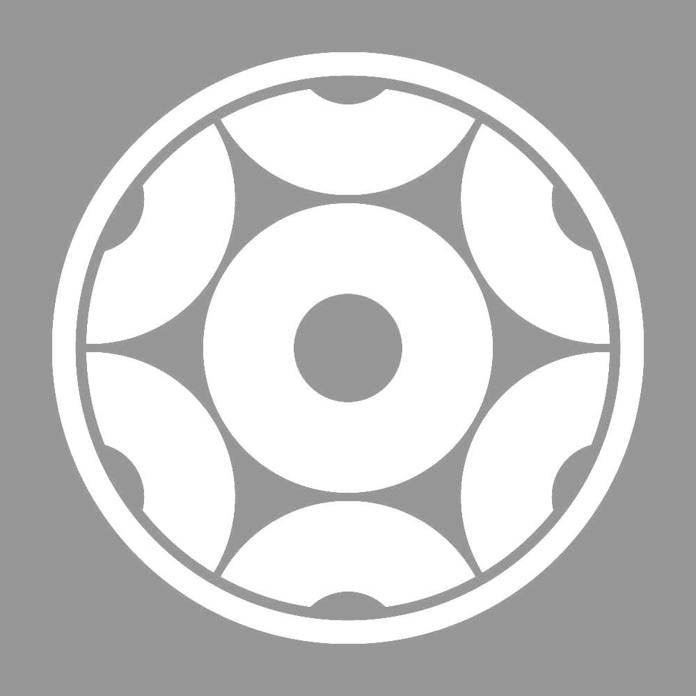 糸輪に蛇の目崩し紋 7