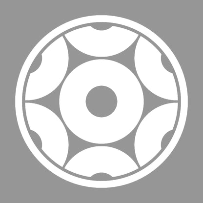 糸輪に蛇の目崩し紋 7