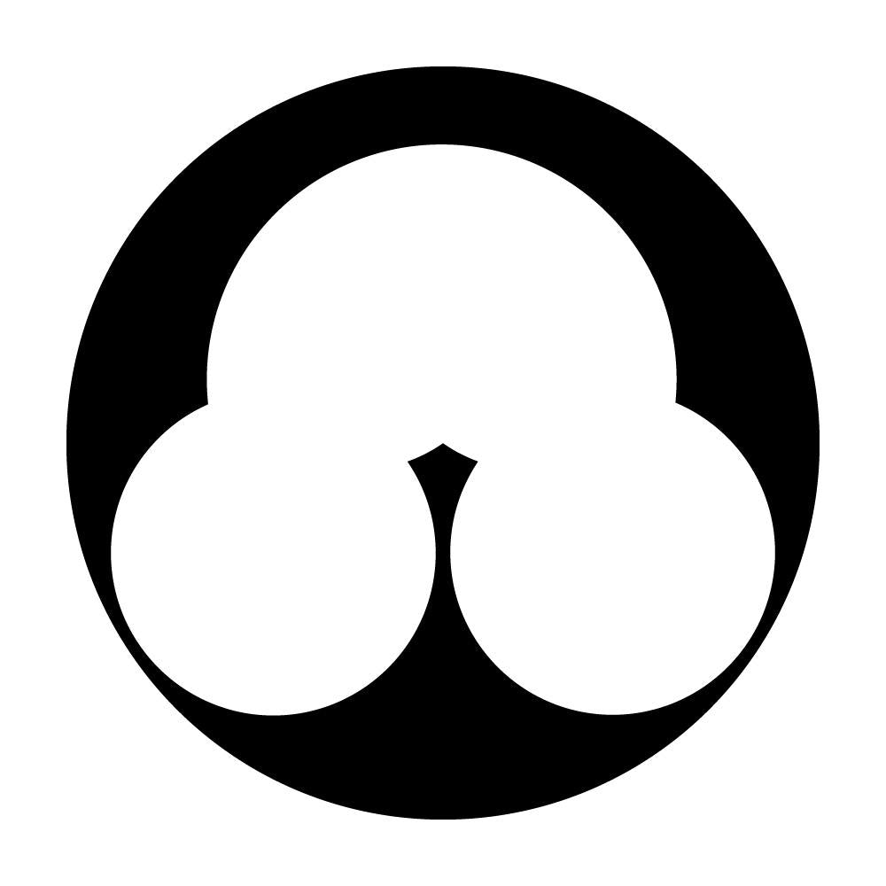石持ち地抜き洲浜紋