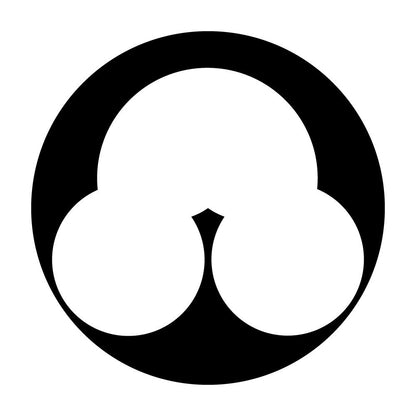 石持ち地抜き洲浜紋
