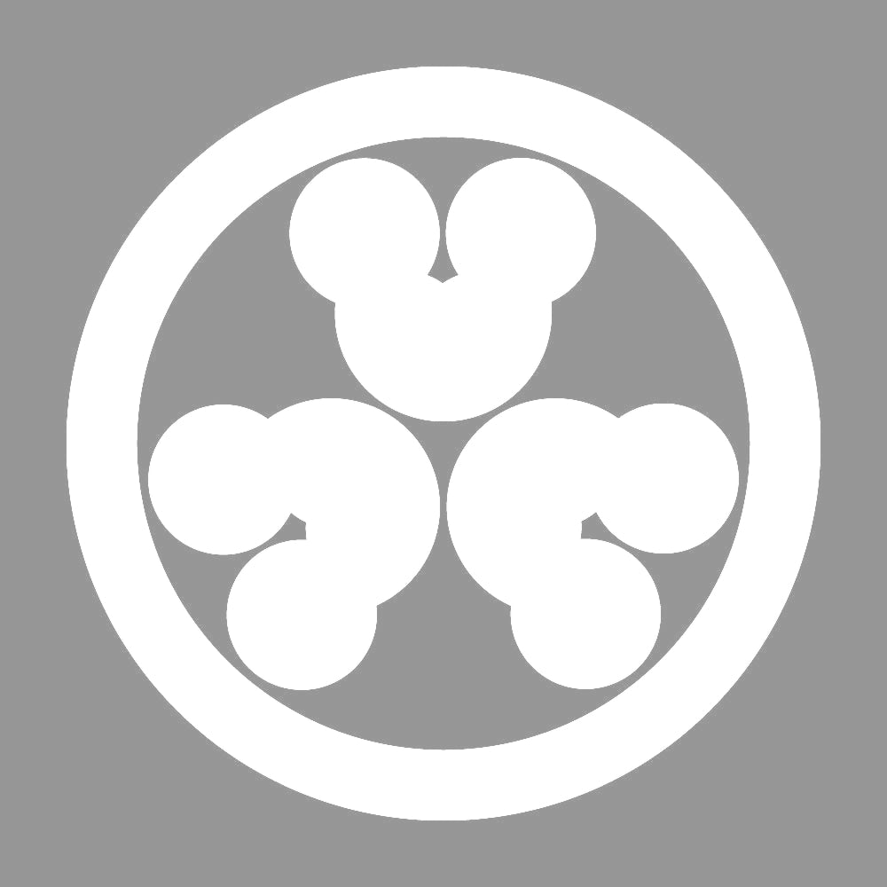 丸に頭合せ三つ洲浜紋 7
