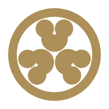 丸に頭合せ三つ洲浜紋 9