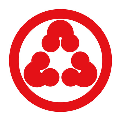丸に尻合せ三つ洲浜紋 8