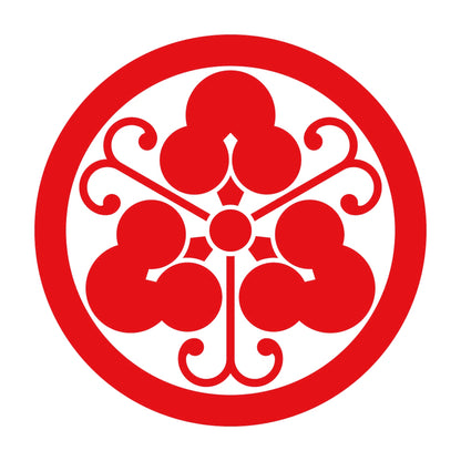丸に蔓三つ洲浜紋 8