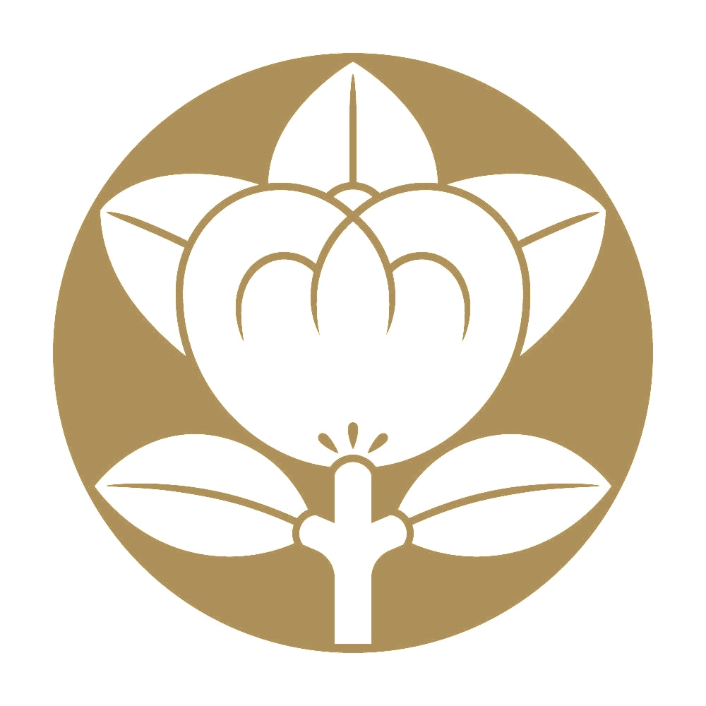 石持ち地抜き橘紋 9