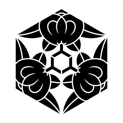 三つ橘亀甲紋
