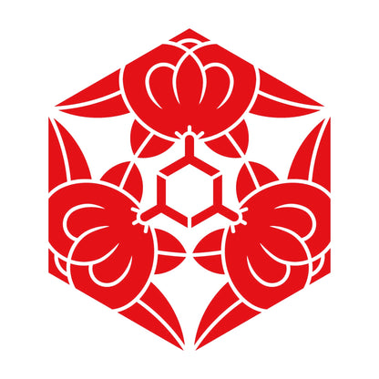 三つ橘亀甲紋 8