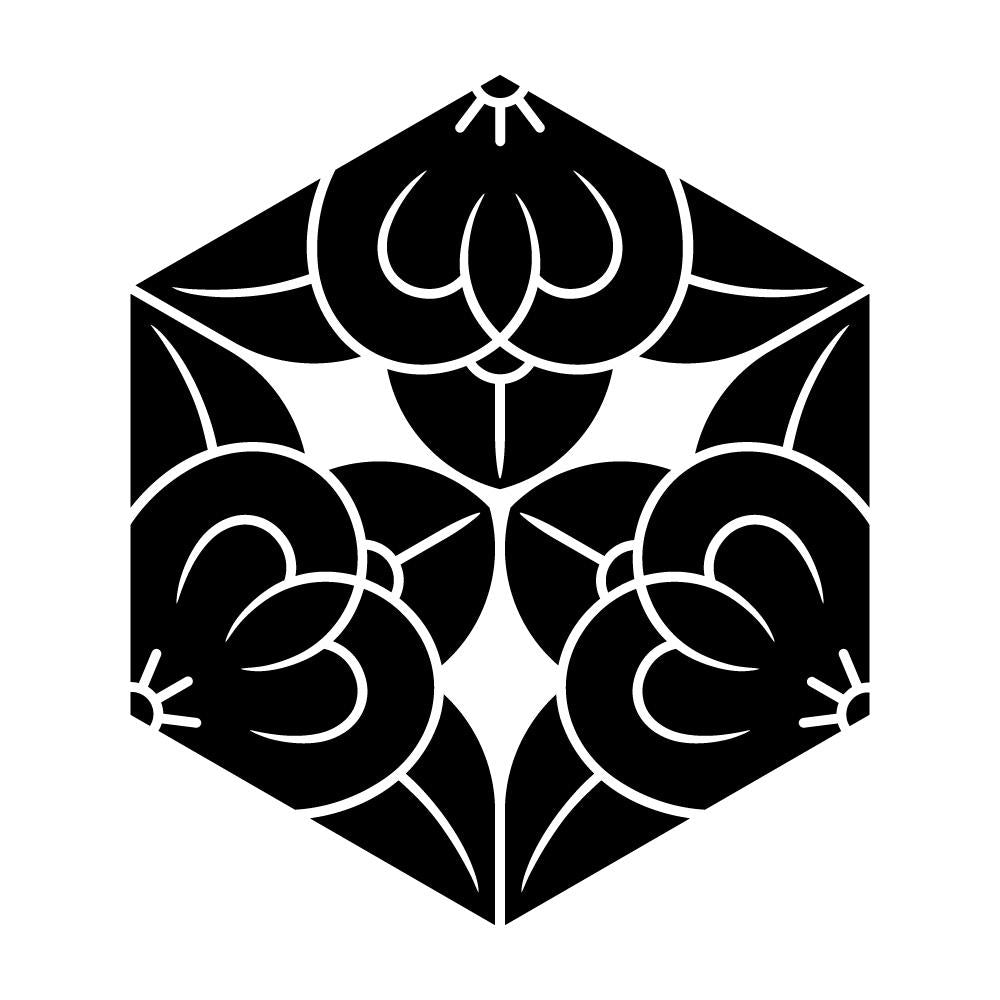 三つ割り六角橘紋