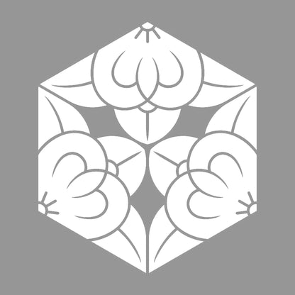 三つ割り六角橘紋 7
