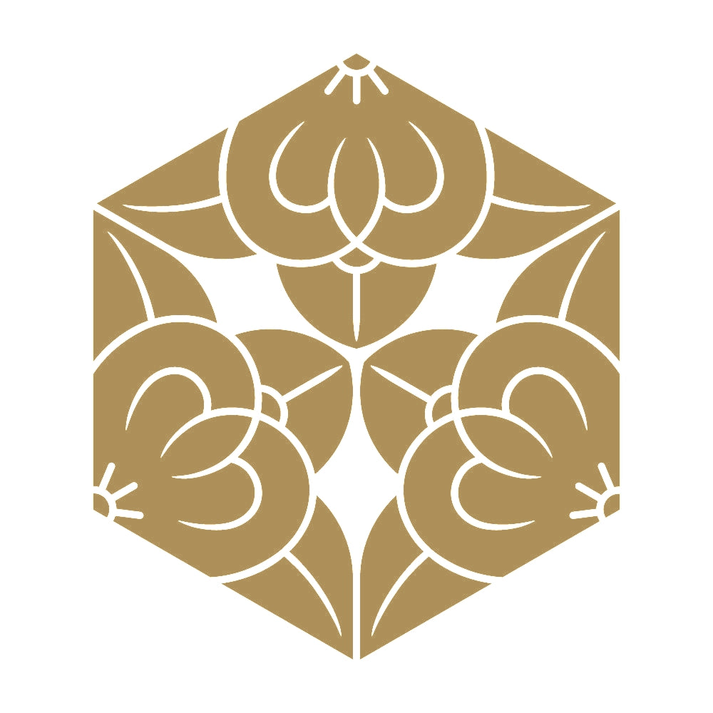 三つ割り六角橘紋 9