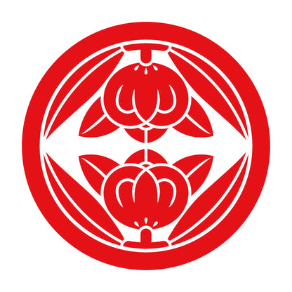 中輪に向かい橘紋 8