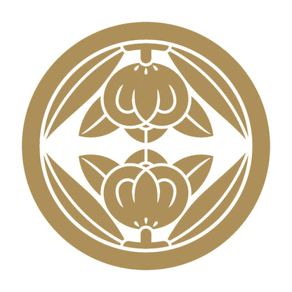 中輪に向かい橘紋 9