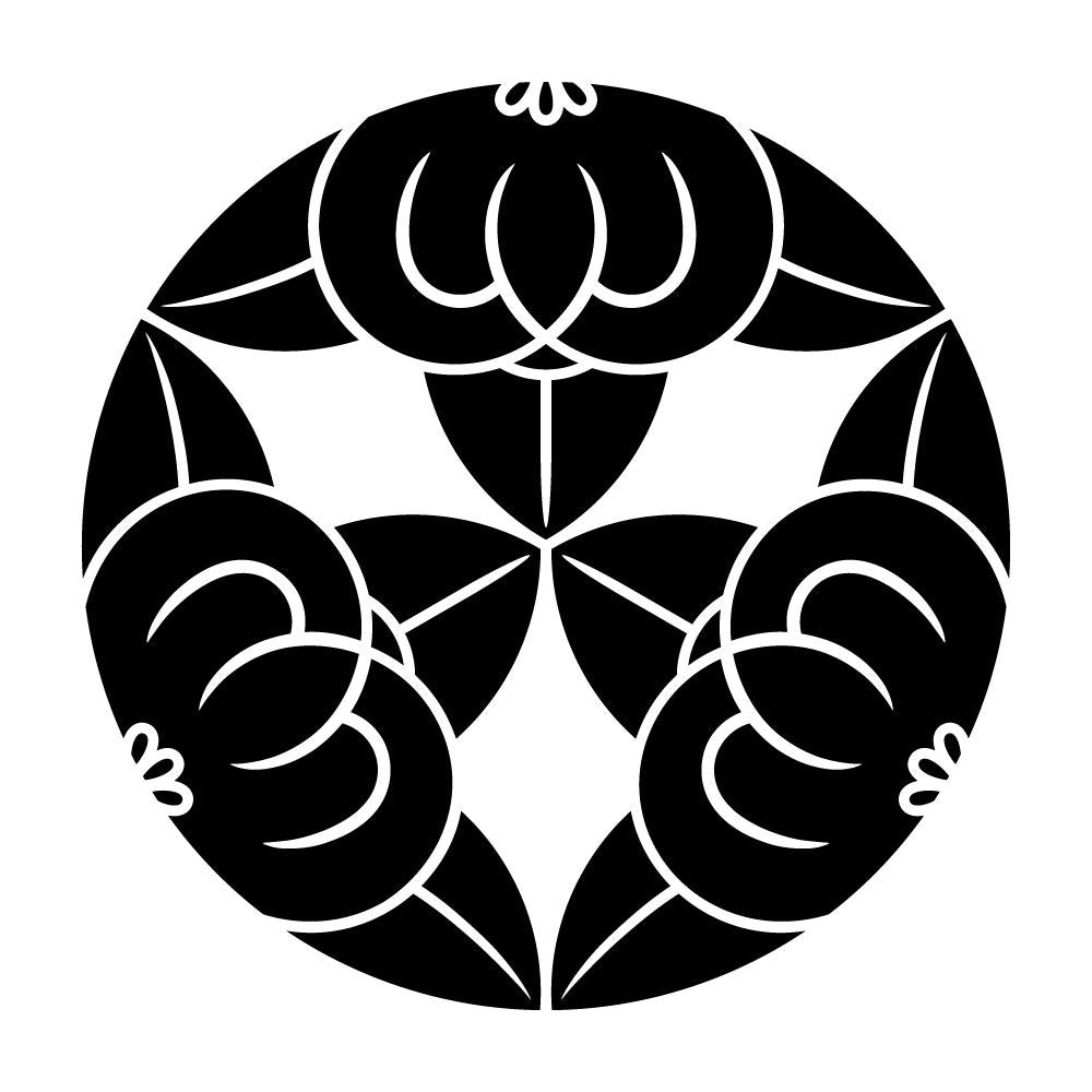 頭合わせ三つ割り橘紋