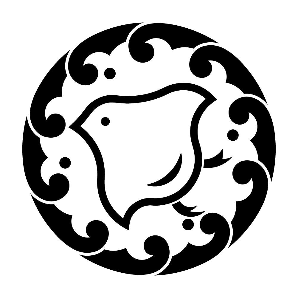 波輪に陰千鳥紋