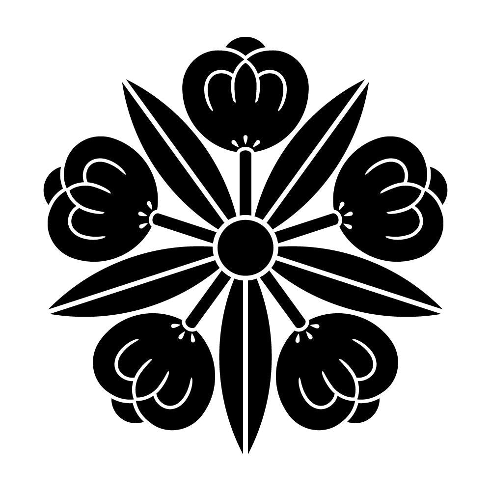五つ竜胆茶の実紋