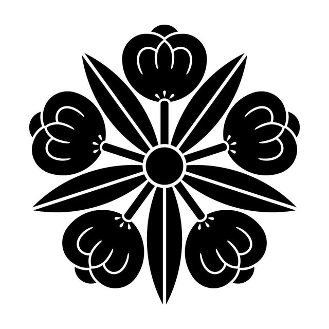 五つ竜胆茶の実紋