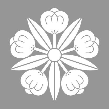 五つ竜胆茶の実紋 7