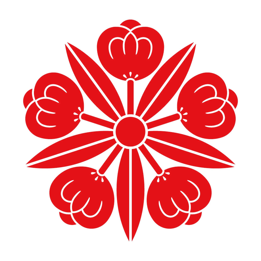 五つ竜胆茶の実紋 8