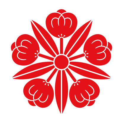 五つ竜胆茶の実紋 8