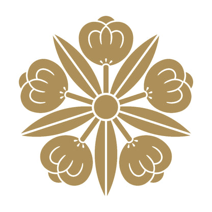 五つ竜胆茶の実紋 9