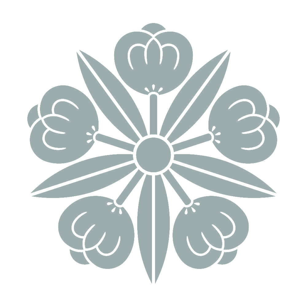 五つ竜胆茶の実紋 10