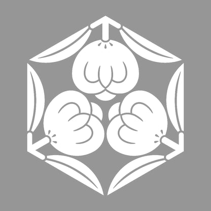 六角三つ茶の実紋 7