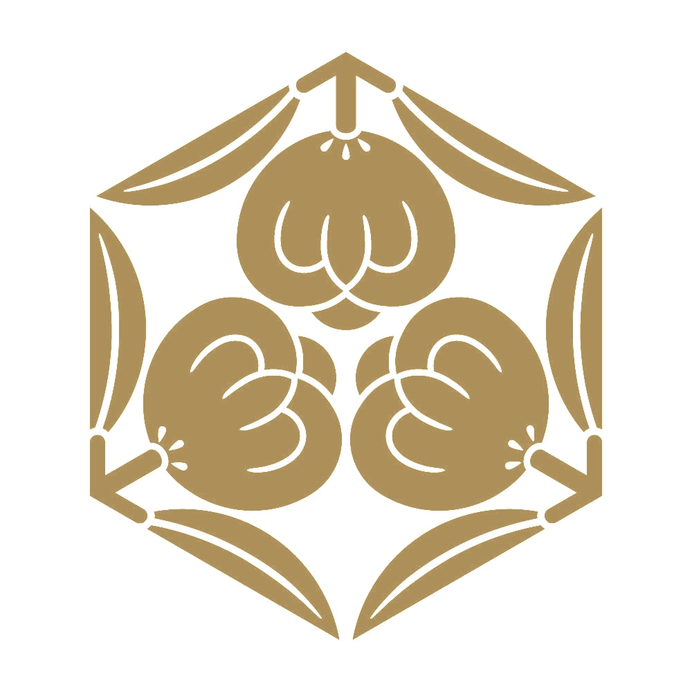 六角三つ茶の実紋 9