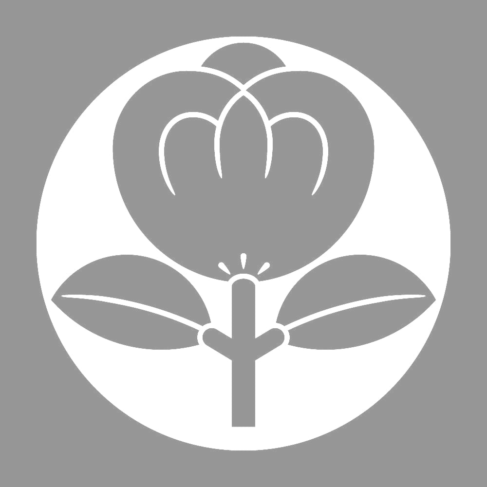 石持ち地抜き茶の実紋 7