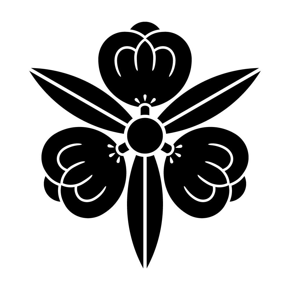 痩せ三つ竜胆茶の実紋