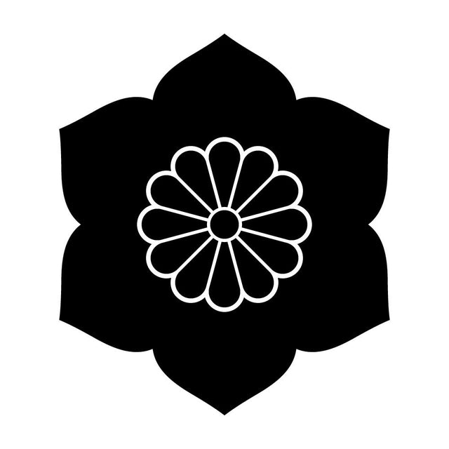 菊座花鉄線紋