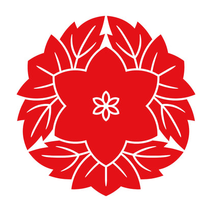 葉敷鉄線紋 8