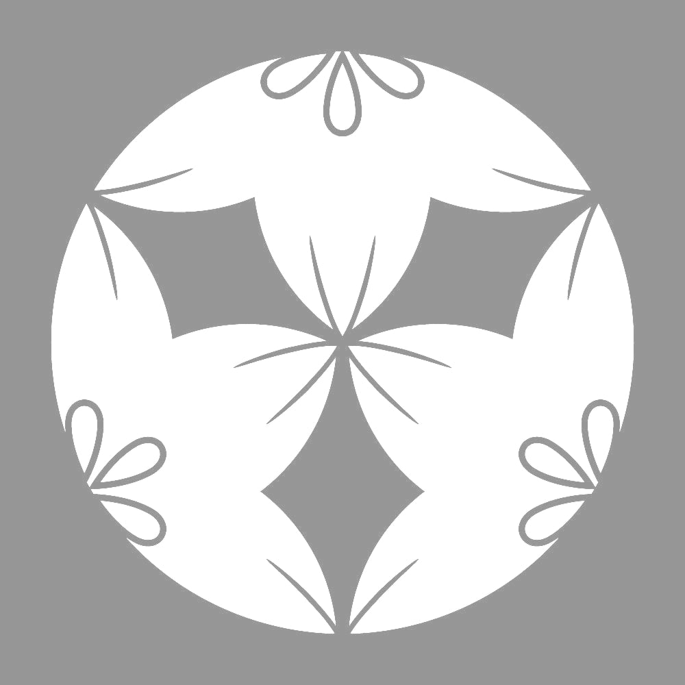 三つ割り花鉄線紋 7