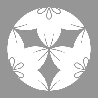 三つ割り花鉄線紋 7