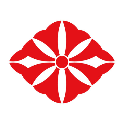 鉄線崩し菱紋 8