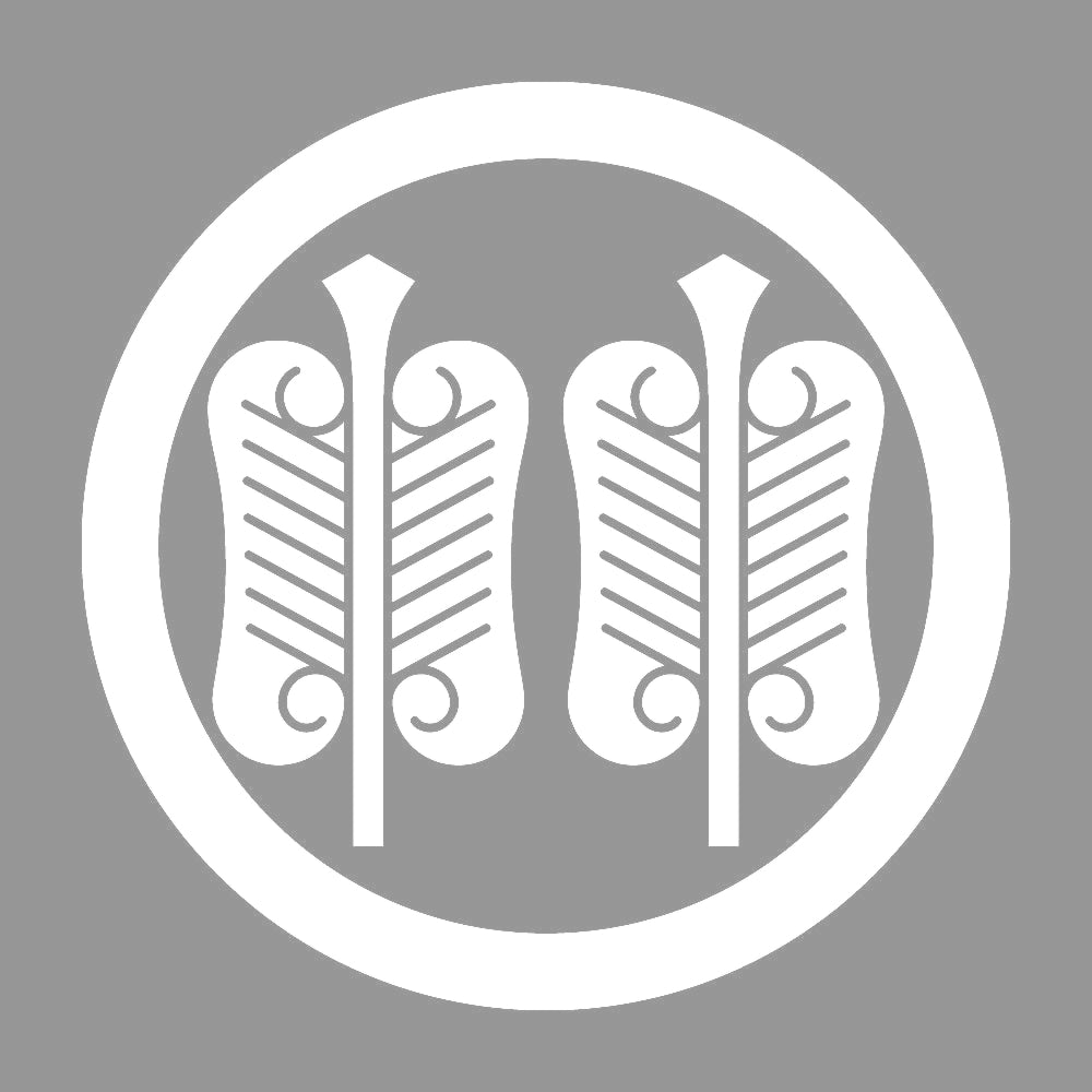 丸に並び唐団扇紋 7