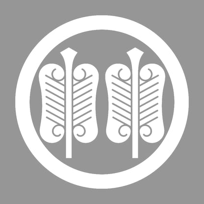 丸に並び唐団扇紋 7