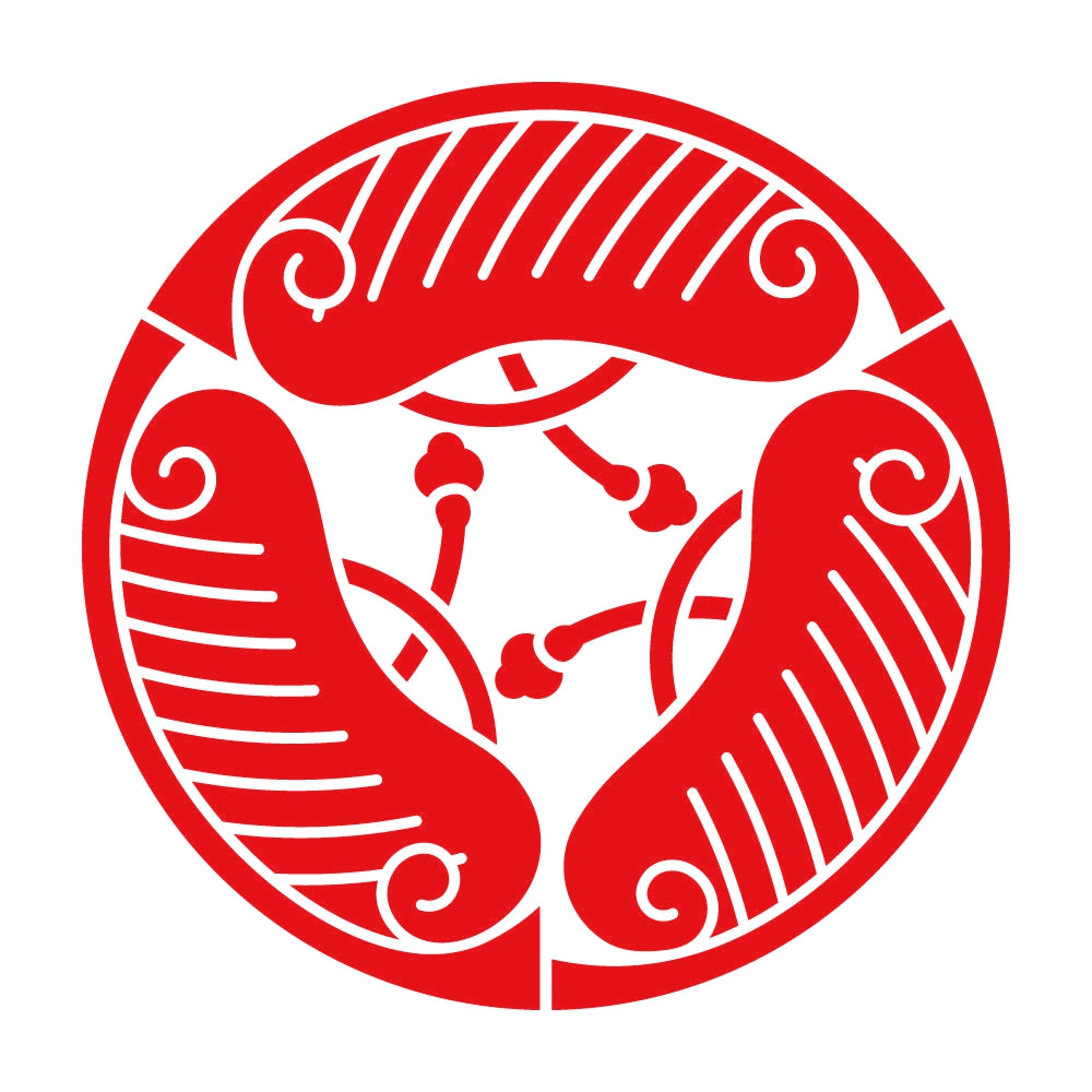 三つ割り房付き唐団扇紋 8