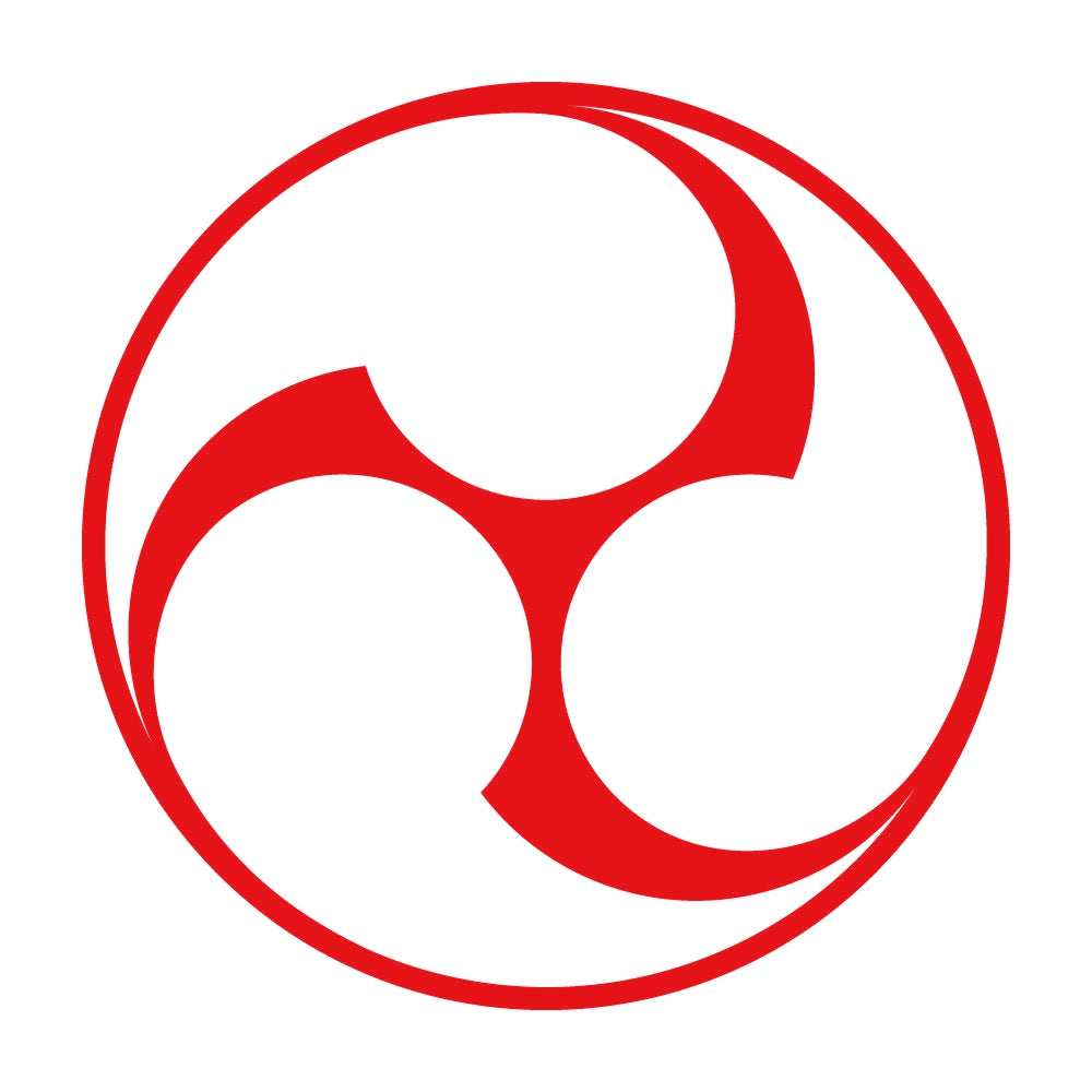 石持ち地抜き三つ巴紋 8