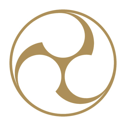 石持ち地抜き三つ巴紋 9