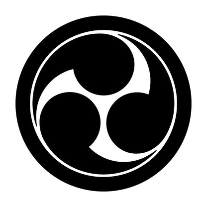丸に左三つ巴紋