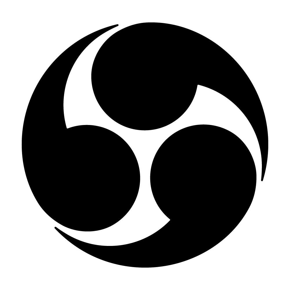 右三つ巴紋