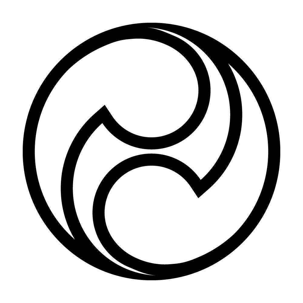 中陰左二つ巴紋