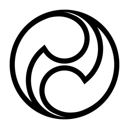 中陰左二つ巴紋