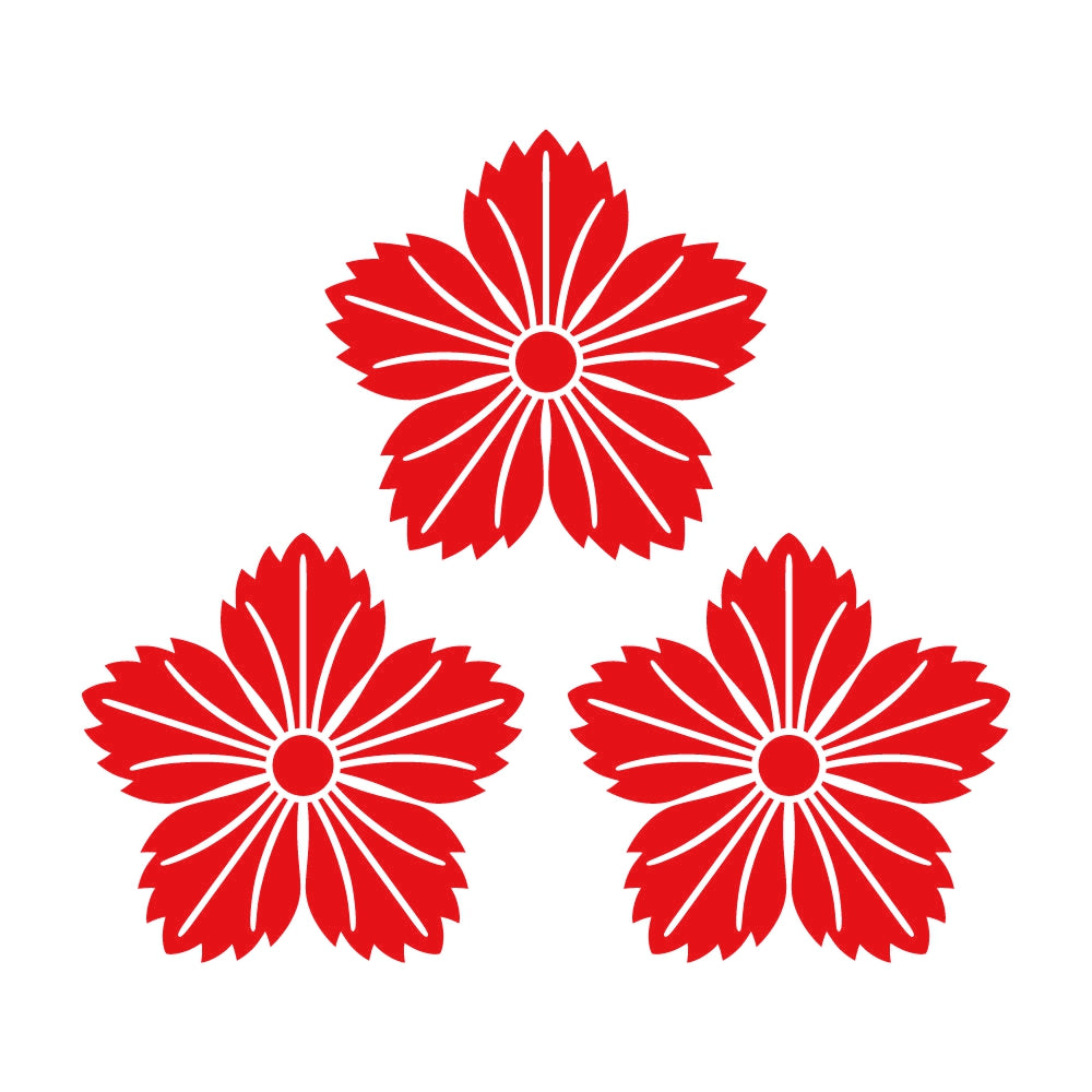 三つ盛り撫子紋 8