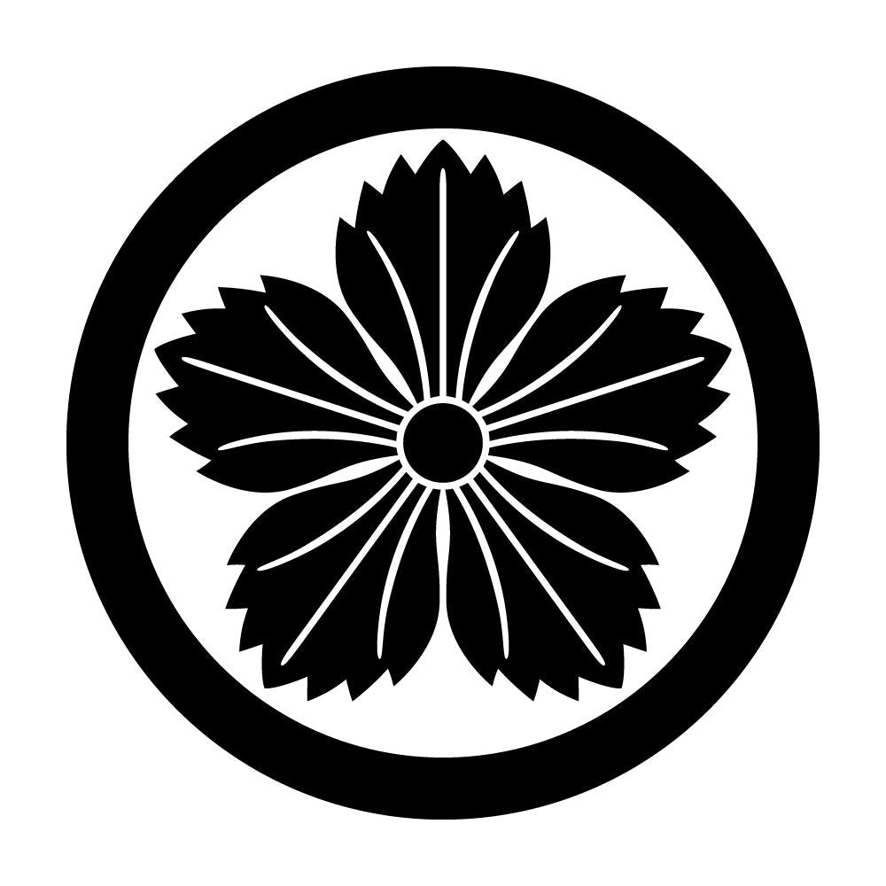 丸に撫子紋